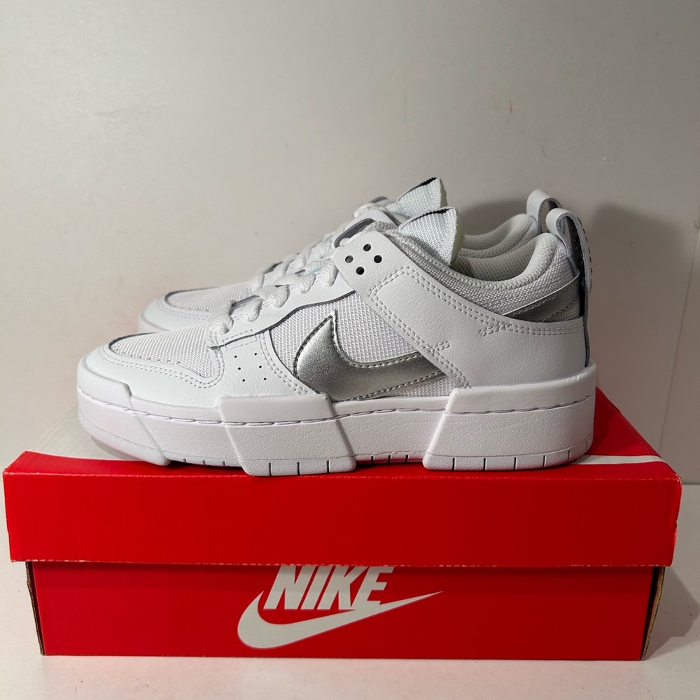 Nike Dunk Low Disrupt White Silver